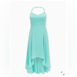 TORRID The Little Mermaid Ariel Turquoise Hi-Lo Gown